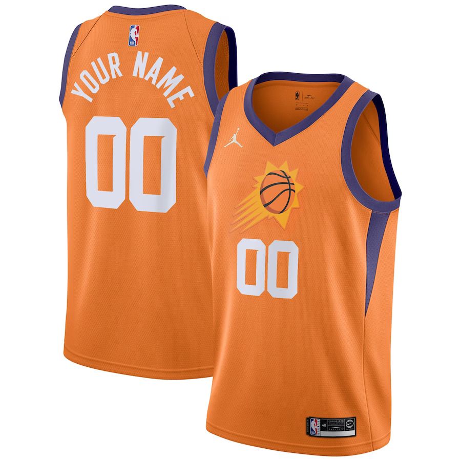 Men Phoenix Suns Jordan Brand Orange Statement Edition Swingman Custom NBA Jersey->customized nba jersey->Custom Jersey